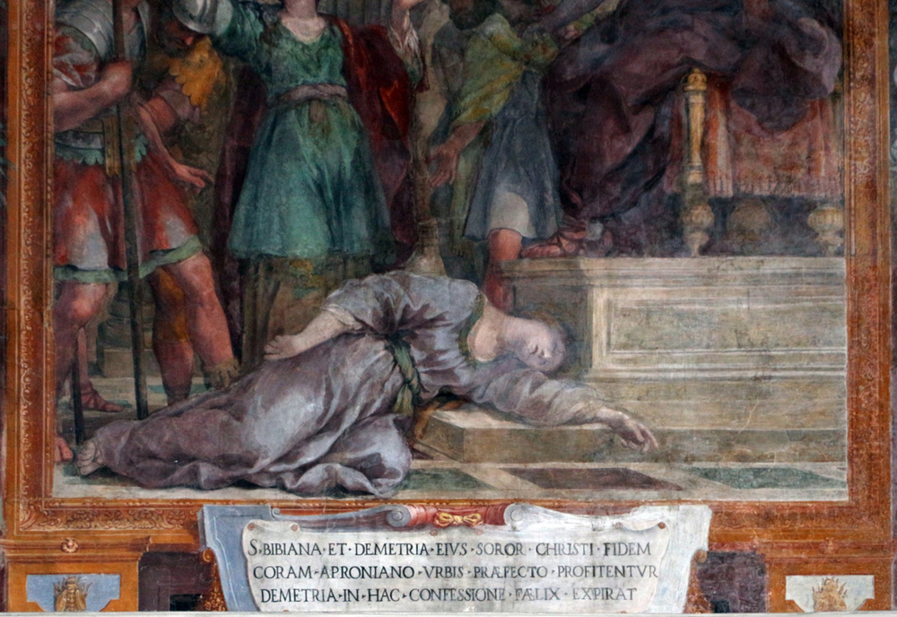 Pietro da Cortona, Šv. Bibijonos kankinystė (Šv. Bibijonos bažnyčia, Roma)