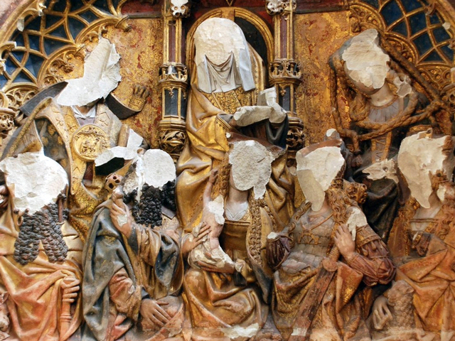 Protestantų išniekinti šventųjų atvaizdai, Utrechto Šv. Martyno bažnyčia