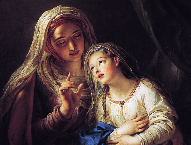 Charles-Antoine Coypel, Šv. Ona auklėja Švč. Mergelę Mariją (1736)