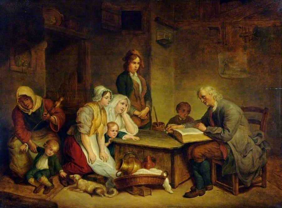 Jean-Baptiste Greuze (1725–1805), Tėvas skaito Bibliją savo šeimai