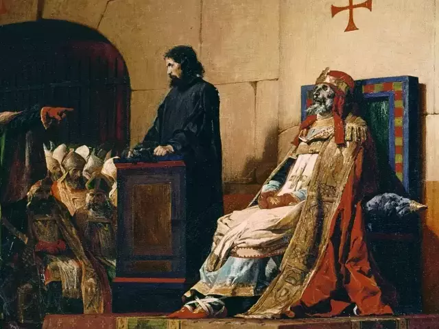 Popie\u017eius Steponas VI pateikia kaltinimus i\u0161kastam savo pirmtako Formozo lavonui